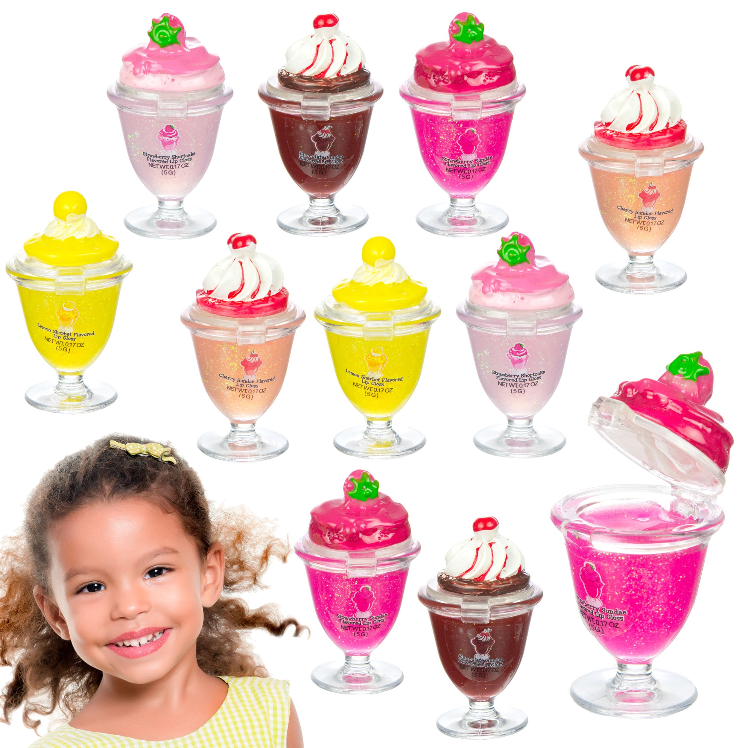 Amazon.com : Expressions Ice Cream Sundae Flavored Lip Gloss